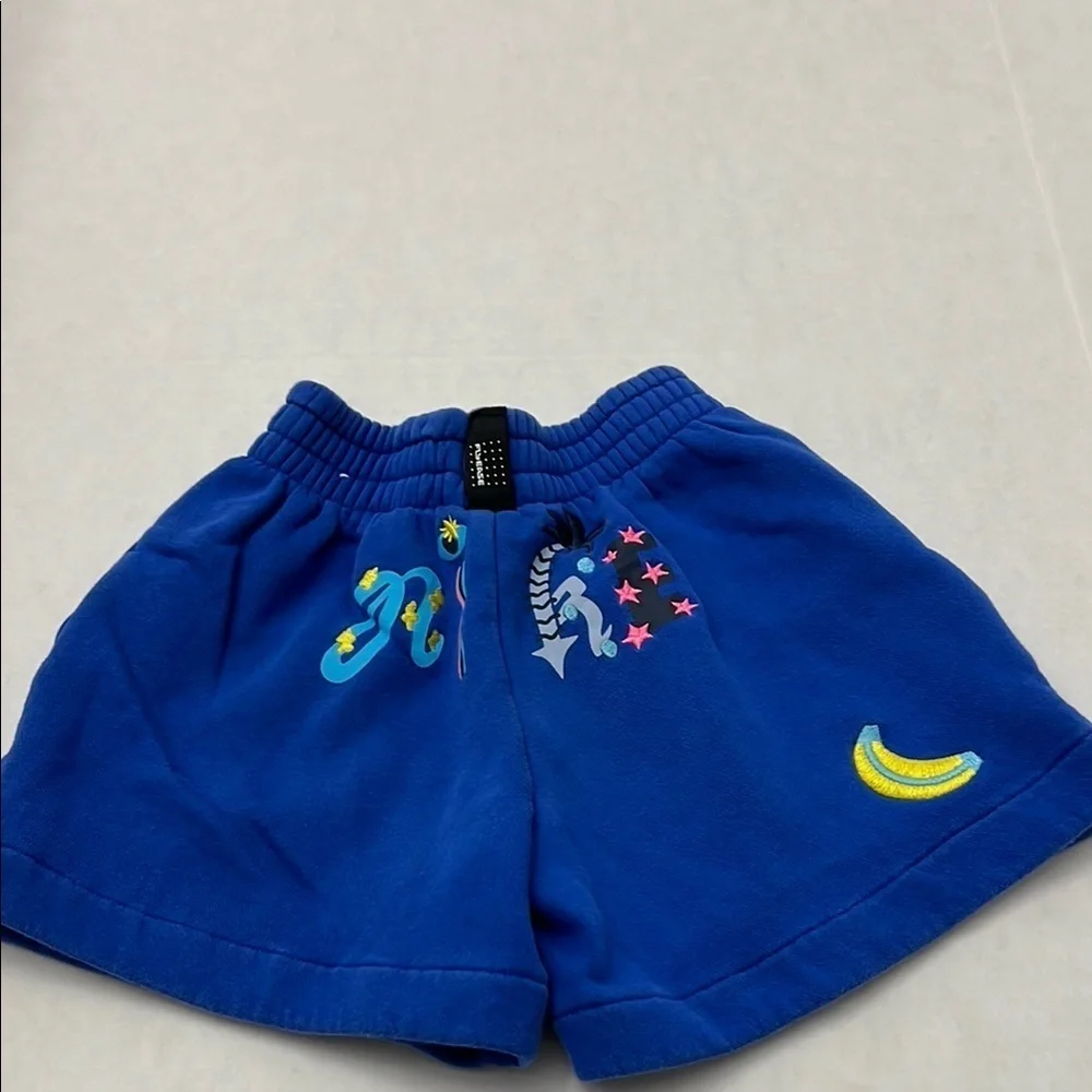 Nike Kids Royal Blue Shorts with Fun Patches